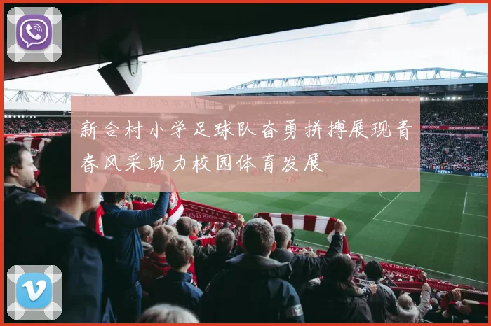 新合村小学足球队奋勇拼搏展现青春风采助力校园体育发展